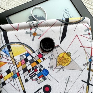 Wassily Kandinsky Delicate Tension #85 (1923) Kindle Sleeve, Book Sleeve, iPad Cover, Kindle Paperwhite case, Paperback Book Bag