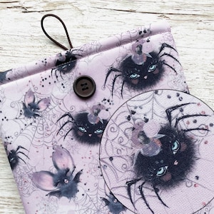 Custodia per Kindle con pipistrelli e ragni, custodia per libri, custodia per iPad, custodia Paperwhite 2024, custodia per Kindle Scribe, regalo di Halloween