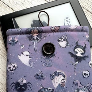 Little Witches Kindle Sleeve, Book Sleeve, iPad Cover, Book Pouch, Halloween, Witchcraft Magic, Kindle Scribe case, Bookish gifts