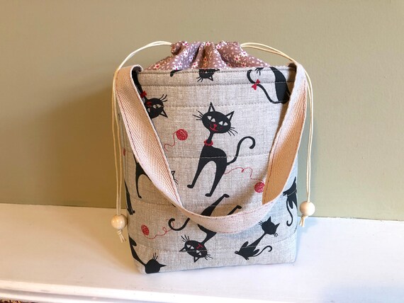 black cat lunch bag