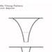 90s Printable Thong Pattern - Etsy