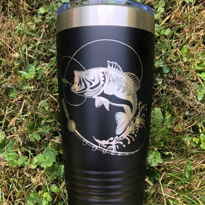 Fishing Engraved Tumbler