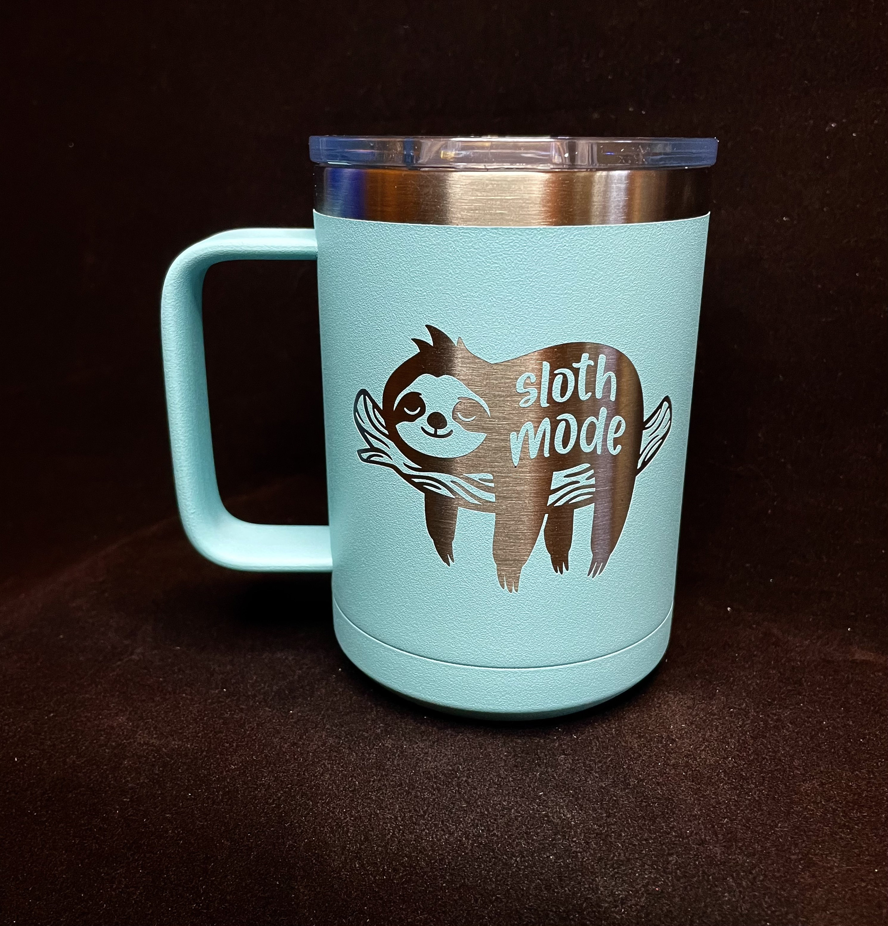 Laser Engraved Authentic YETI Straw Mugs - SLOTH LOVE - ImpressMeGifts