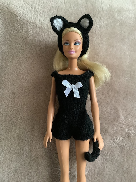 Handmade Outfit to Fit Barbie Halloween Cat Woman Outfit Etsy
