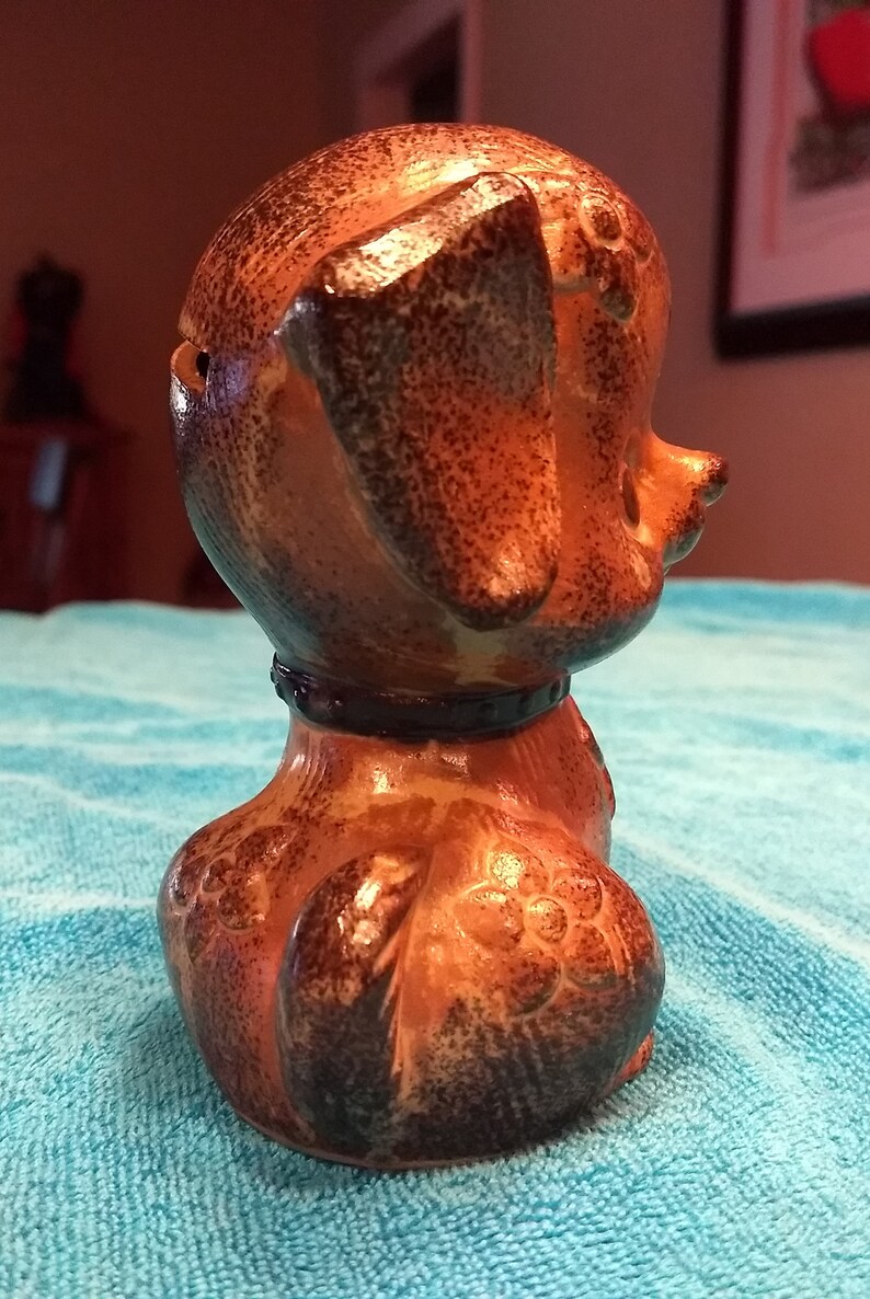 Vintage OMC Ceramic Dog Coin Bank \u2013 Made in Japan
