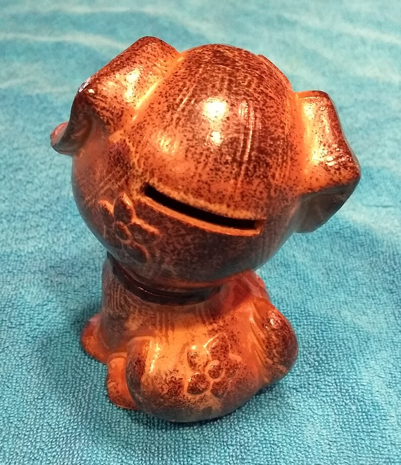 Vintage OMC Ceramic Dog Coin Bank \u2013 Made in Japan
