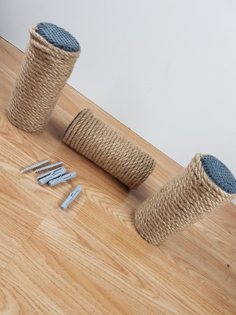 Floating sisal post steps cat scratching post cat scratch Etsy