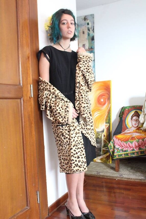1950's Vintage Leopard Coat
