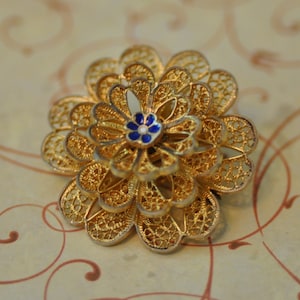 Sterling Silver TOPAZIO Brooch
