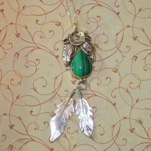 Southwestern inspired Pendant with turquoise