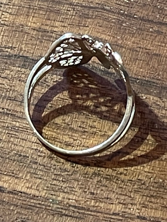 Sterling Butterfly Statement Ring - image 3