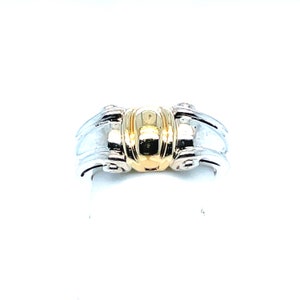Sterling Silver Two-Toned Ring