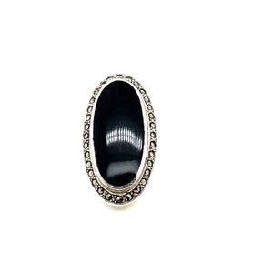 Sterling Silver and Onyx Ring