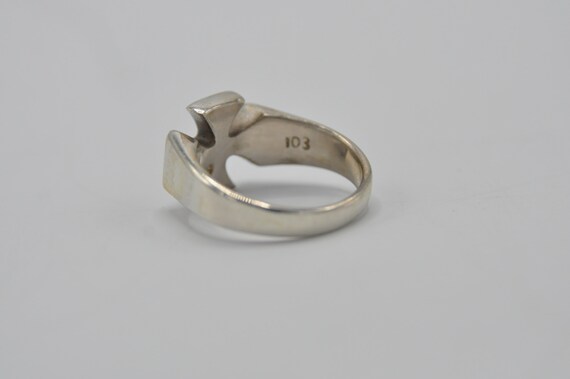 Sterling Silver cross ring - image 2