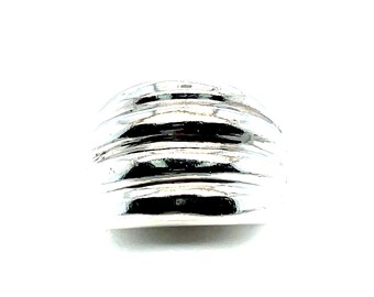 6mm Sterling Silver Classic Domed Plain Wedding Band - Men Women Unisex 925