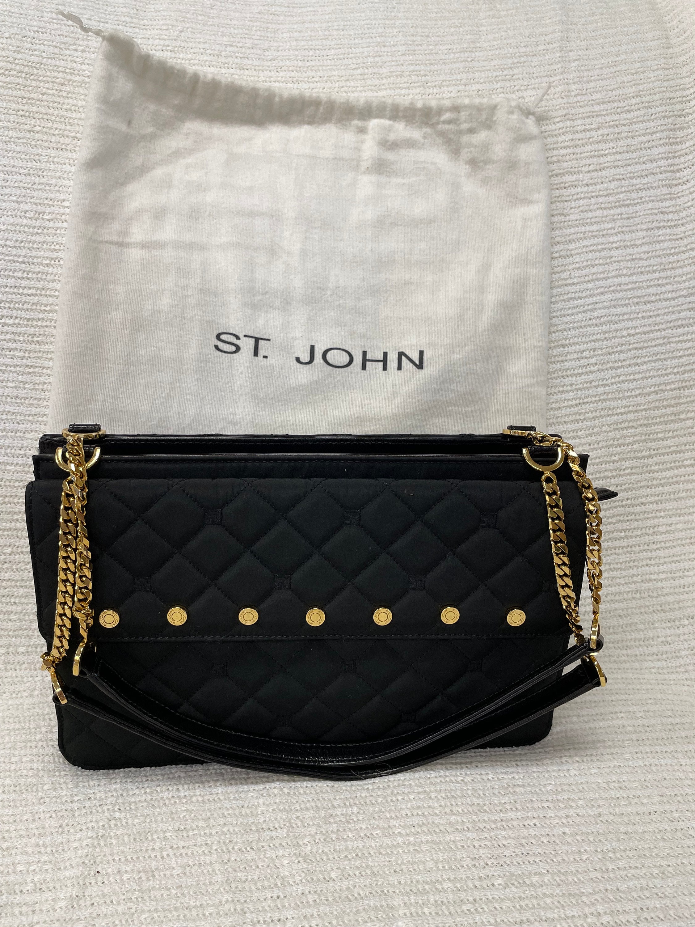 Vintage St. John Quilted Lambskin Shoulder Bag - Etsy