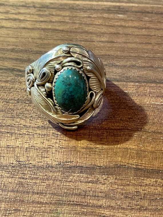 Sterling Southwestern Turquoise ring - image 1