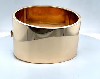 14K Yellow Gold Cuff  Bracelet