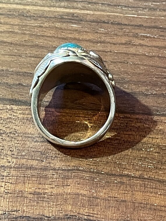 Sterling Southwestern Turquoise ring - image 5