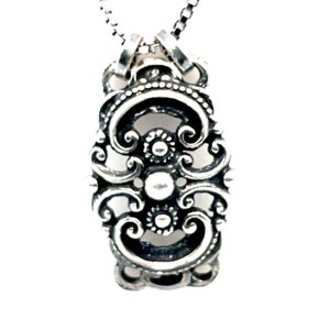 Sterling Silver Victorian Style Necklace