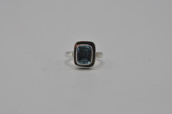 Sterling Silver Blue Topaz ring - image 1