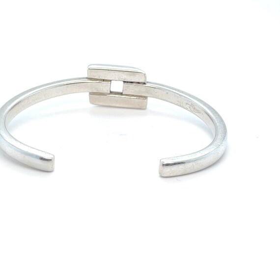 Heavy Sterling Silver Simplistic Cuff Bracelet - image 7