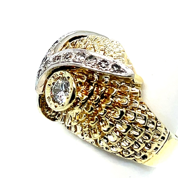 Diamond owl ring hot sale