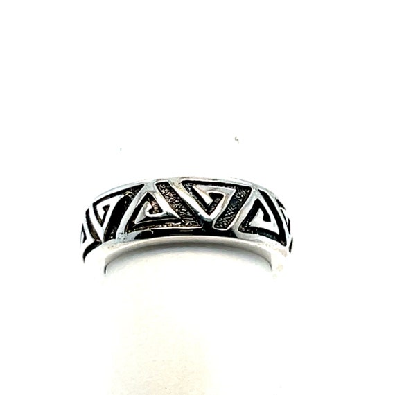 Sterling Silver Triangle Design Ring - image 1