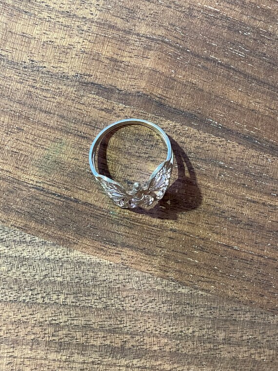 Sterling Butterfly Statement Ring - image 5