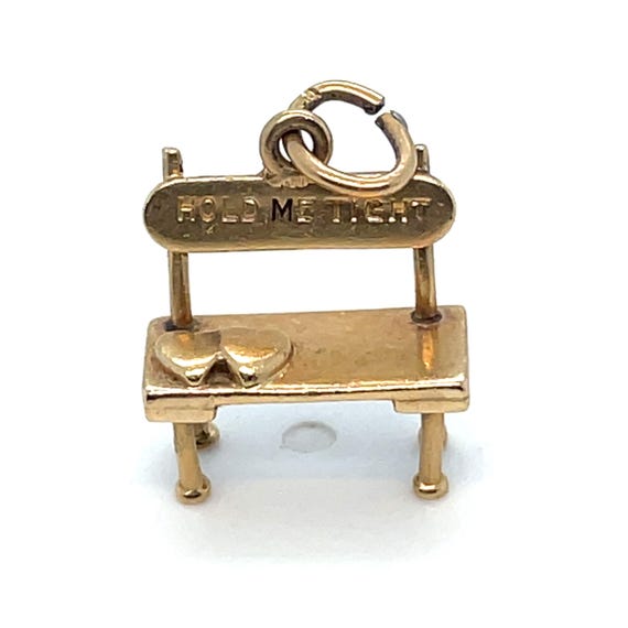 14KY Miniature Park Bench Charm