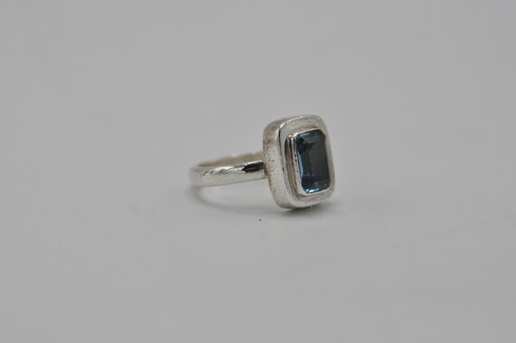 Sterling Silver Blue Topaz ring - image 2