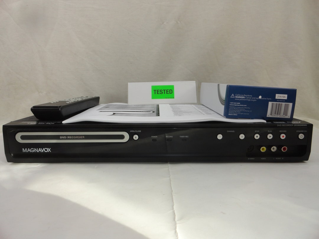 Magnavox ZC352MW8 DVDR DVD Recorder Player With Remote Manual Etsy