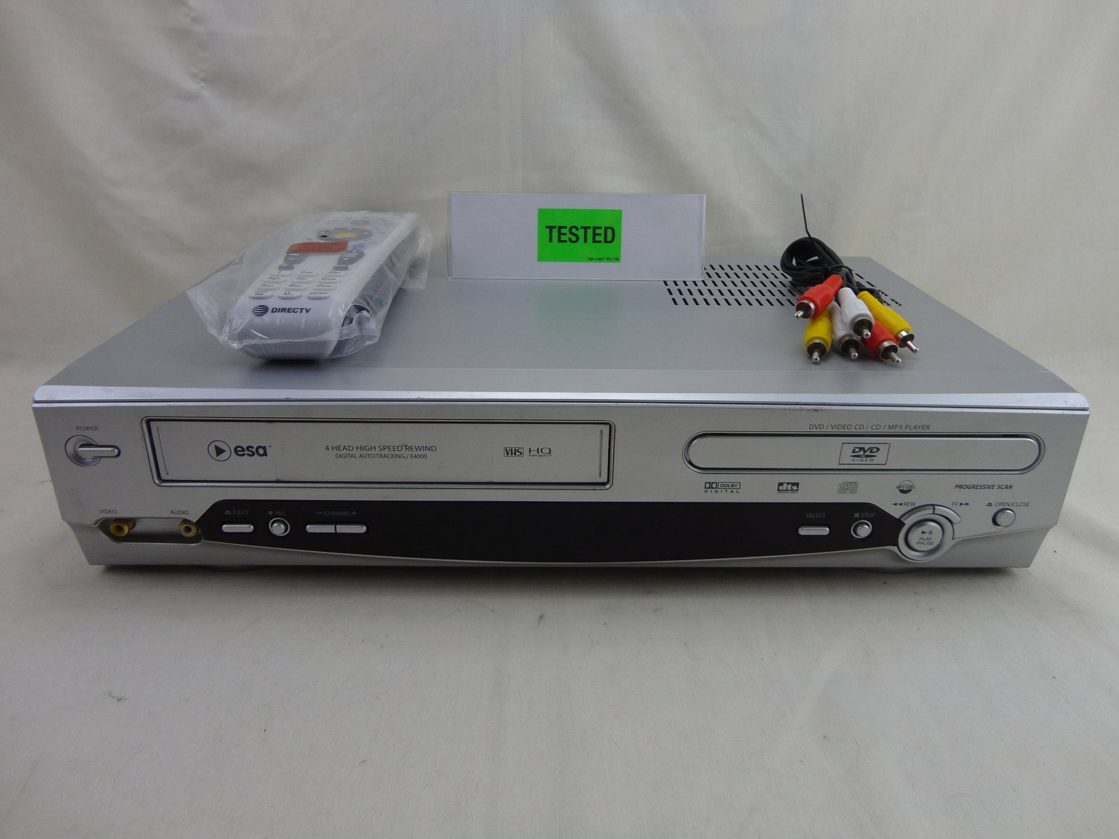 ESA E4000 DVD VCR Dual Double Deck Combo With Universal Remote Etsy