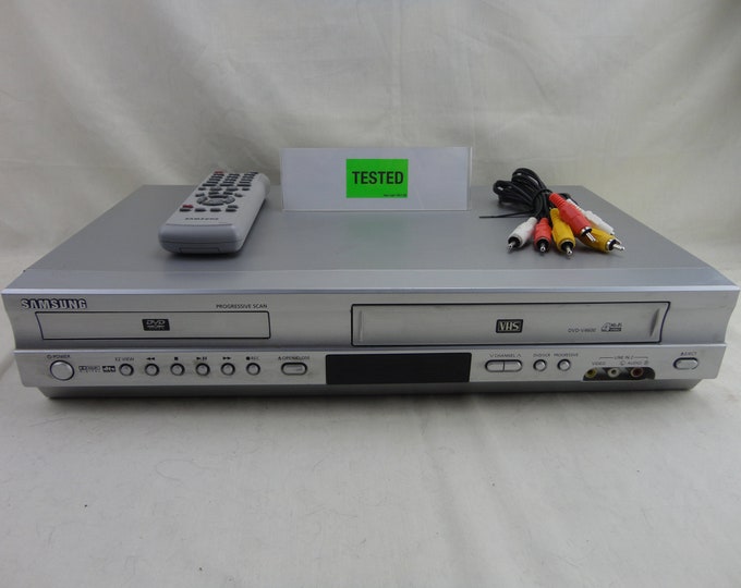 Samsung DVDV4600A DVD VCR Duel Double Deck Combo With Remote Etsy