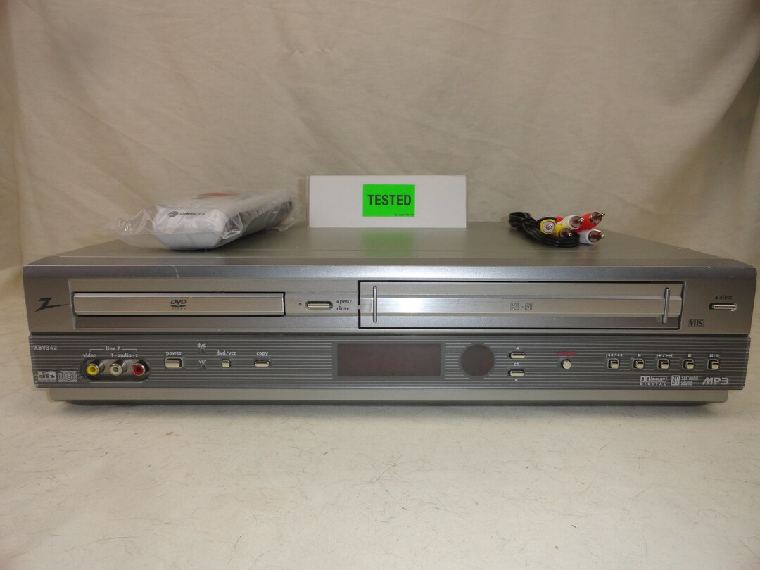 Zenith XBV342 DVD VCR Dual Double Deck Combo With Universal Etsy