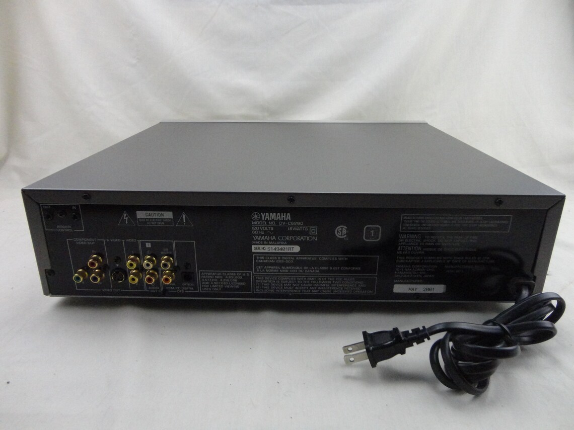 Yamaha DVC6280 5 Capacity DVD Player Etsy