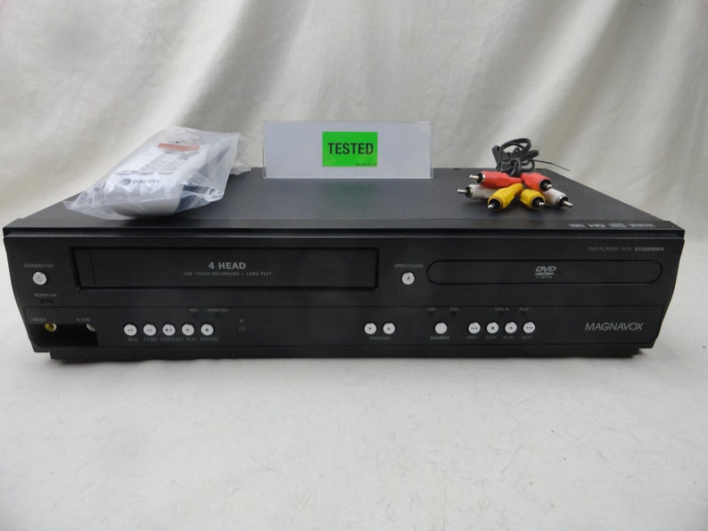 Magnavox DV220MW9 DVD VCR Dual Double Deck Combo With Etsy