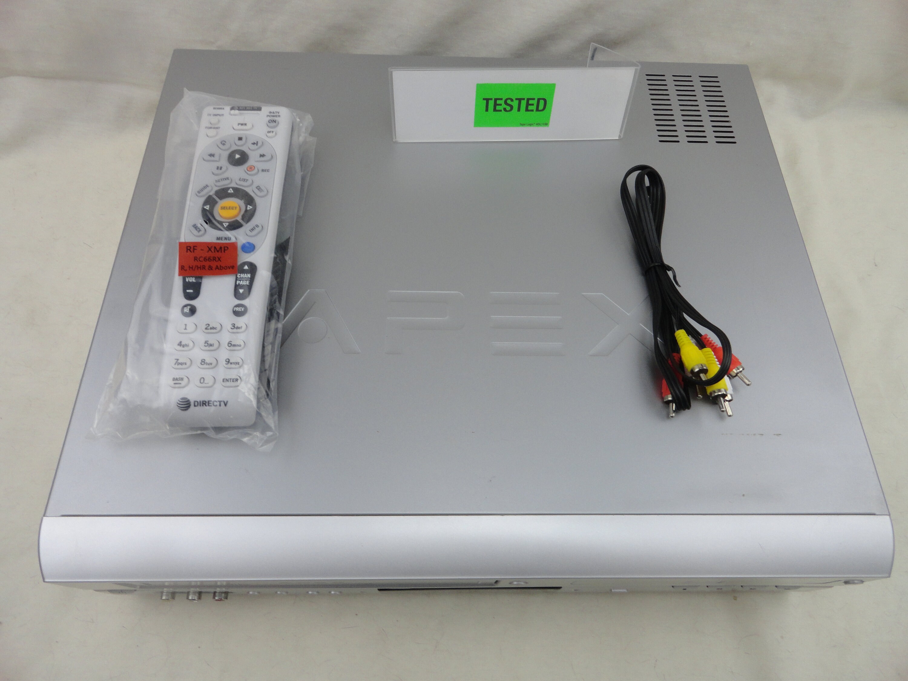 Apex ADV3800 DVD VCR Dual Double Deck Combo With Universal Remote and
