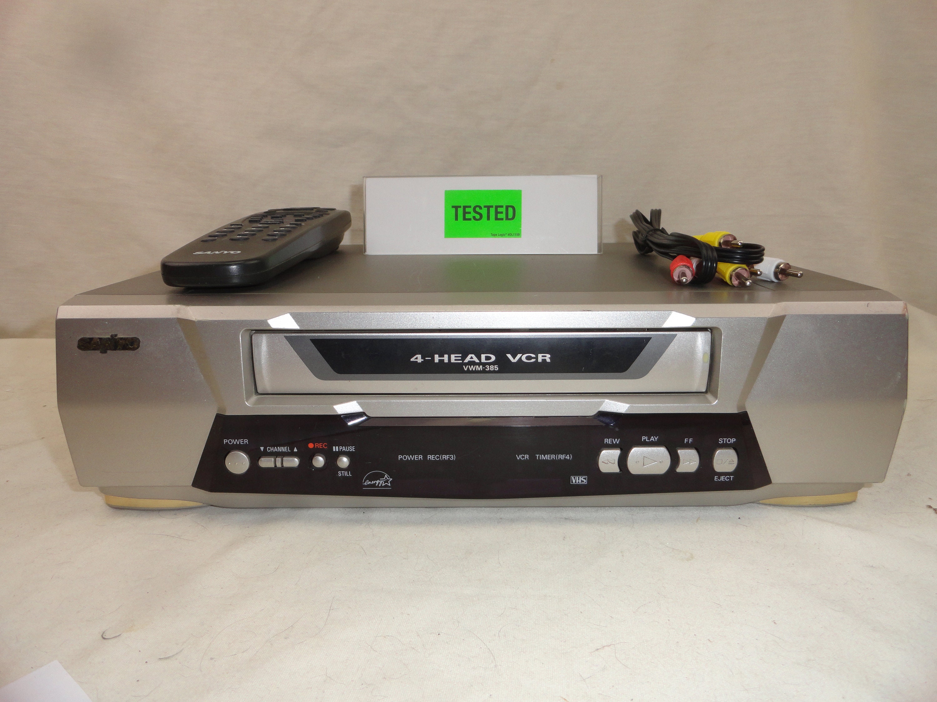 Sanyo VWM385 VCR VHS Player Recorder With Universal Remote Etsy