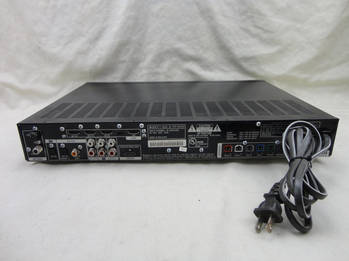 Sony STRKS2300 Home Theater DVD Player Receiver Only Etsy