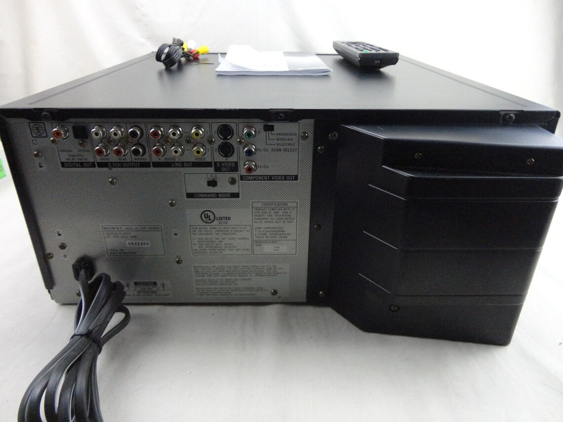 Sony DVPCX985V DVD Player 400 CD Capacity Mega Jukebox Disc Etsy