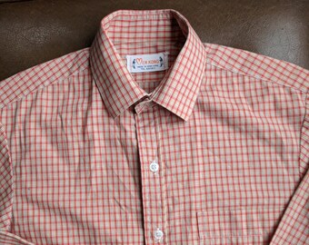 Men's Vintage Long Sleeve Plaid Button Up