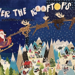 Over The Rooftops Collage Quilt Pattern by Laura Heine