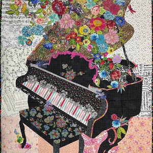 Piano Collage Quilt Kit