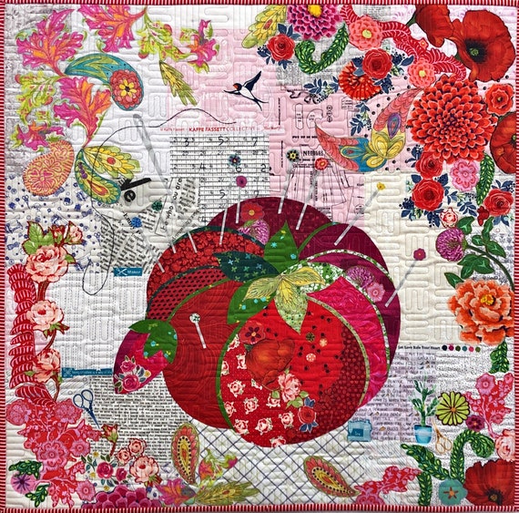 Mini Pincushion Collage Kit by Doris Rice, Certified Collage Instructor