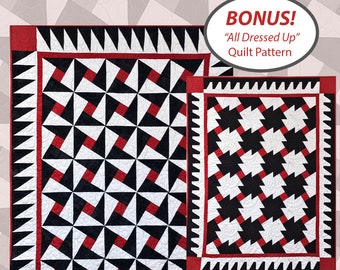 Tuxedo X-Blocks Quilt Pattern