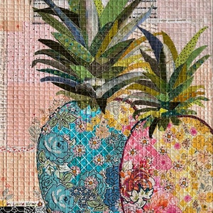 Pineapple Collage Quilt Pattern by Laura Heine