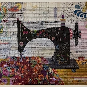 Featherweight Collage Quilt Pattern by Laura Heine