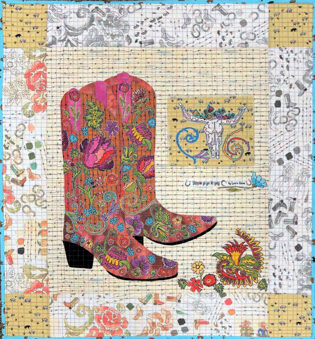 Her Boots Collage Pattern by Laura Heine - Etsy