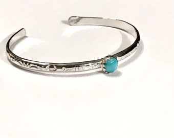 Authentic Southwestern Sterling Silver Baby/Childrens Bracelet